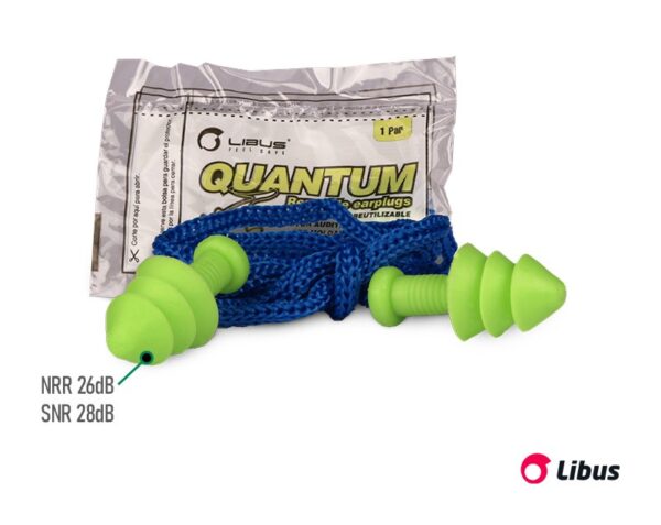 Tapones reutilizables con cordon QUANTUM en funda 900473 LIBUS