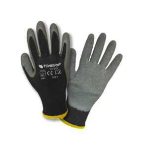 Guante de poliéster multipropósito latex rugoso GRIP-122210