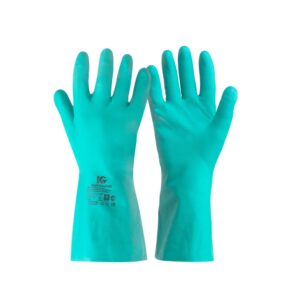 Guante de nitrilo verde G80 de 13"