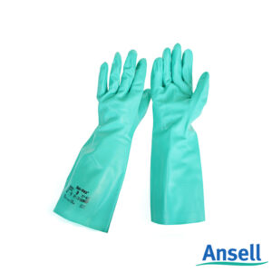 Guante AlphaTec de Nitrilo Verde de 18" 37185