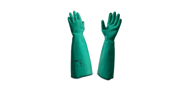 Guante de nitrilo verde de 18” T-MAX NITRILO