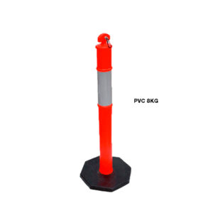 Poste T con base de caucho 110 cm.