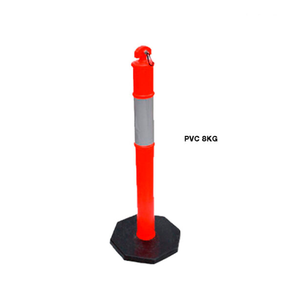 Poste T con base de caucho 110 cm.